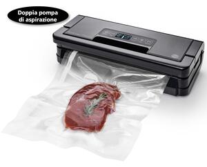 MACOM Macchina Sottovuoto Professionale Doppia Barra Saldante Potenza 130 Watt Display LCD - VAC8090 Forever Fresh