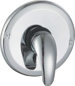R.A. Miscelatore doccia incasso Rubinetto bagno monocomando colore Cromo - TY-B004 Serie Luna