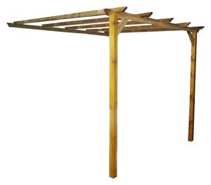 VivaGarden Pergola da Esterno Addossata in Legno 3 x 2,8 mt colore Legno