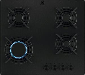 Electrolux Piano Cottura a Gas 4 Fuochi a Gas Larghezza 60 cm in Vetro colore Nero - KGG643723L