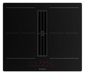 Faber Piano Cottura a Induzione con Cappa Integrata 4 Fuochi Larghezza 60 cm in Vetro colore Nero - GALILEO SLIM A600