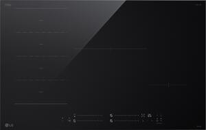 Lg Piano Cottura Induzione 4 Fuochi Larghezza 80 cm in Vetroceramica colore Nero - CI7Z3035BA