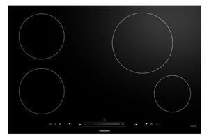 Grundig Piano Cottura Induzione 4 Fuochi Larghezza 77 cm in Cristallo colore Nero - GIEI824414HF