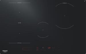 Hotpoint Ariston Piano Cottura Induzione 4 Fuochi Larghezza 80 cm in Vetroceramica colore Nero - HTX8015DNF