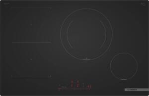 Bosch Piano Cottura Induzione 4 Fuochi Larghezza 80 cm in Vetroceramica colore Nero Opaco Serie 6 - PVS81AHC1E