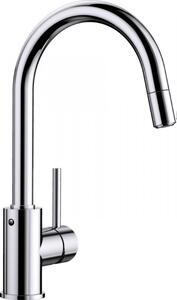 BLANCO Rubinetto Cucina Miscelatore con Doccetta Estraibile Monocomando a Canna Alta colore Cromo - 1521454 Mida-S