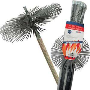 Domus Scovolo Kit Pulizia Camino + Molla mm 250 H.mt 8.40