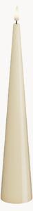 Candela a LED fatta a mano a forma di cono, effetto fiamma reale, alt. 28 cm
