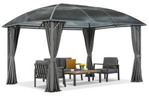 Gazebo in metallo Dominican Premium 3x4 Garden Point antracite