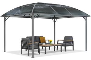 Gazebo in metallo Dominican 3x4 Garden Point antracite