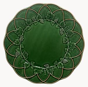 Set di 4 piatti piani in gres Woods