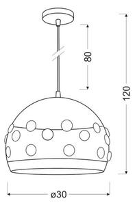 Lampadario a sospensione con filo JOLINA 1xE27/40W/230V