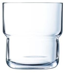 Arcoroc LOG Bicchiere Bibita Impilabile 16 cl Set 6 Pz In Vetro Trasparente