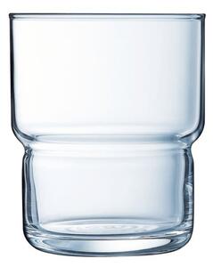 Arcoroc LOG Bicchiere Bibita Impilabile 27 cl Set 6 Pz In Vetro Trasparente