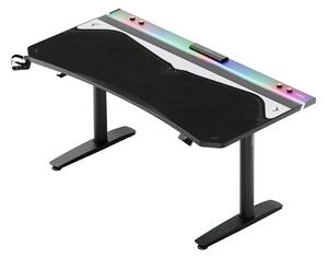 Grande tappetino gaming da scrivania, nero e grigio, 160x60 cm: Diablo X-Forge Black Nightwolf Moon