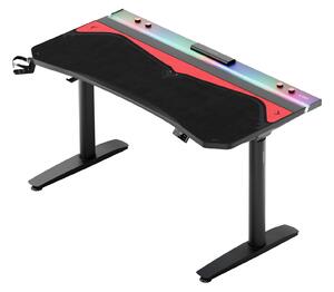 Grande tappetino gaming da scrivania, nero e rosso, 140x52 cm: Diablo X-Forge Black Bloody Mary