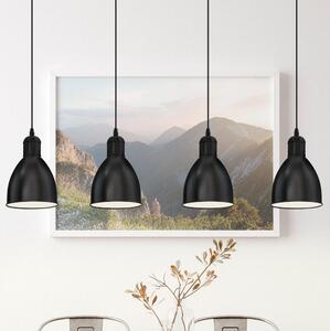 Eglo 55244 - Lampadario a sospensione con cavo PRIDDY 4xE27/60W/230V nero