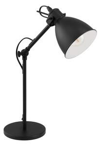 Eglo 55251 - Lampada da tavolo PRIDDY 1xE27/40W/230V nera