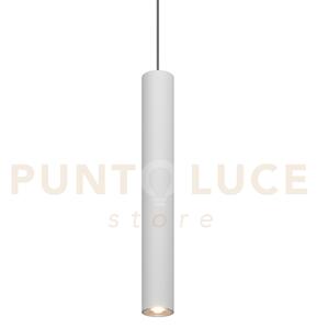 1203 sospensione tonda 1 luce attacco gu10 colore bianco con cavo c
