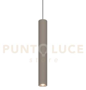 1203 sospensione tonda 1 luce attacco gu10 colore sabbia con cavo c