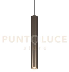 1203 sospensione tonda 1 luce attacco gu10 colore bronzo con cavo c