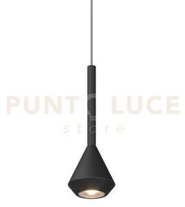 1202 sospensione 1 luce attacco gu10 colore nero con cavo cm 250 ro