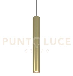 1203 sospensione tonda 1 luce attacco gu10 colore ottone con cavo c
