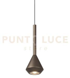 1202 sospensione 1 luce attacco gu10 colore bronzo con cavo cm 250 