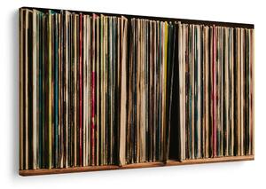 Quadro su tela – Dischi in vinile retrò