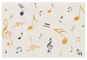 Quadro su tela – Note musicali in movimento