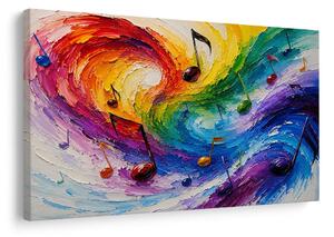 Quadro su tela – Armonia musicale colorata