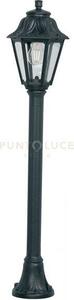 Asti palo 110 cm 1 luce attacco e27 nero ip55 confezione da 6 pezzi