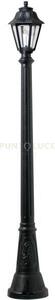 Asti palo 140 cm 1 luce attacco e27 nero ip55 confezione da 6 pezzi