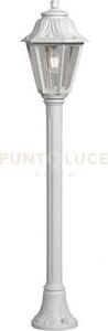 Asti palo 110 cm 1 luce attacco e27 bianco ip55 confezione da 6 pezzi