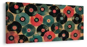 Quadro su tela – Dischi in vinile colorati