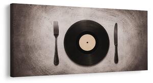 Quadro su tela – Cena retrò su vinile