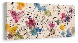 Quadro su tela – Melodia in stile acquerello