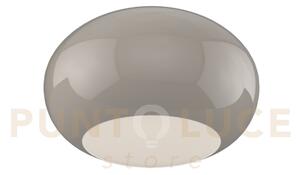 Casper plafoniera 55 cm 3 luci attacco e27 montatura bianca vetro t