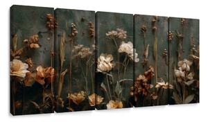 Quadri 5 pezzi – Armonia floreale