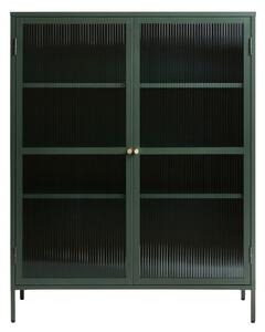 Vetrina in metallo verde Bronco, altezza 140 cm - Unique Furniture