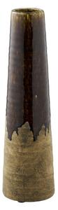 Vaso marrone in ceramica alto (altezza totale 39 cm) – House Nordic