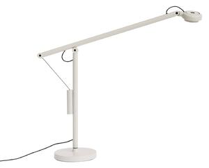 HAY Lampada da scrivania Fifty-Fifty, dimmerabile, Alluminio / Grigio / Zincato, Studio / Ufficio, Alluminio, Design, Lampada da tavolo LED