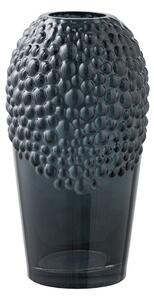 Vaso grigio scuro in vetro (altezza totale 25 cm) – House Nordic