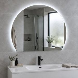 Specchio a mezzaluna con luce LED E7