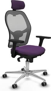 Sedia da ufficio con poggiatesta Piqueras y Crespo 3D086G2 Viola