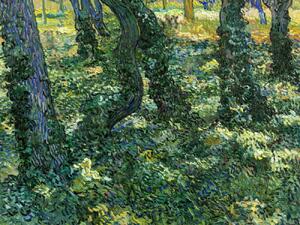 Stampa artistica Undergrowth Vintage Landscape - Vincent van Gogh, (40 x 30 cm)