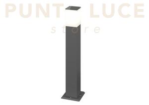 Nizza palo 60cm 1 luce attacco e27 grigio antracite ip44 ik06 in al
