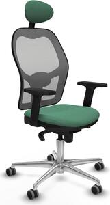 Sedia da ufficio con poggiatesta Piqueras y Crespo 2D086G1 Verde smeraldo