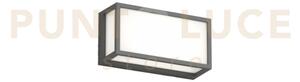 Osaka applique plafoniera rettangolare piccola 22cm 2 luci attacco 