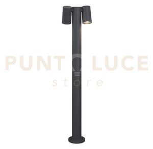 Oslo palo 80cm 2 luci grigio antracite ip65 non incluse